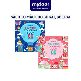 Sách tô màu cho bé gái, bé trai Mideer Drawing Coloring tranh tô màu cao cấp