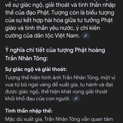 Tượng phật hoàng trần nhân tông bằng gỗ bách xanh thơm nức cao 20x11cm