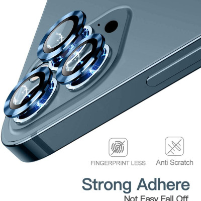 Bộ miếng dán kính cường lực Camera dành cho iPhone 13 Pro / 13 Pro Max hiệu HOTCASE Kuzoom Lens Ring mang lại khả năng chụp hình sắc nét full HD - Hàng nhập khẩu