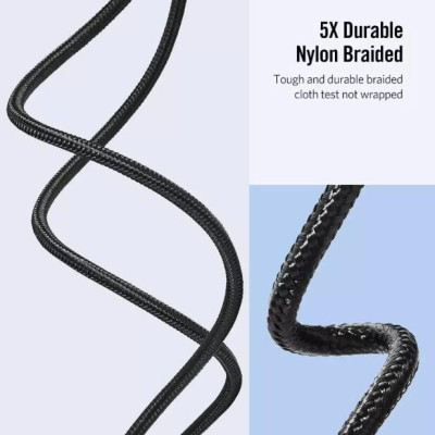 Ugreen UG50873ED017TK 1M màu Xám Cáp sạc truyền dữ liệu USB 2.0 sang MICRO USB đầu mạ thiếc - HÀNG CHÍNH HÃNG