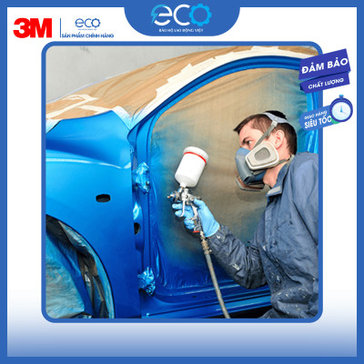 Băng keo giấy siêu dính 3M 2258 chuyên sử dụng che chắn trong sơn phủ