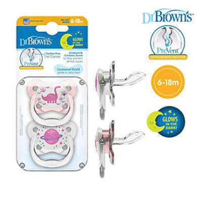 [ PV22007 ] Set 2 ty ngậm hỗ trợ chống đột tử/chỉnh nha/chống vẩu Dr.Brown