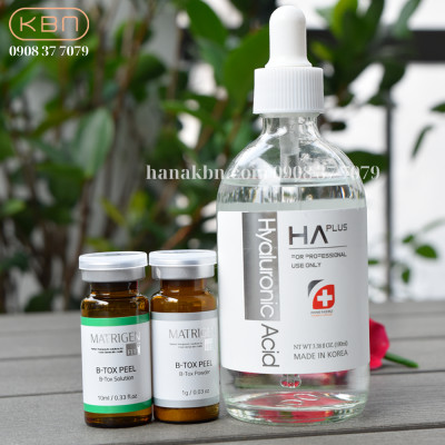 Combo Peel Da B-tox Peel 2 Màu + HA Plus 100ml Siêu Cấp Ẩm Da Sau Peel (Hàng Chính Hãng)