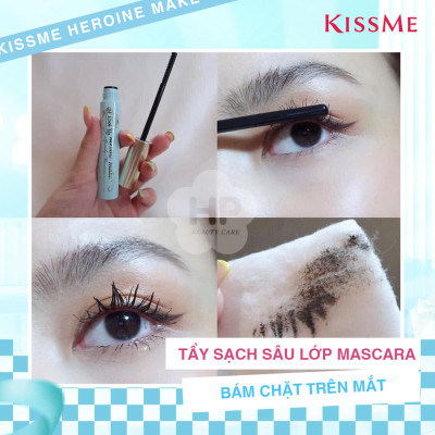 Set Mascara Nâng Rậm Dày Mi Và Mascara Tẩy Trang Mi Kissme Heroine Make (Set 2 cây)