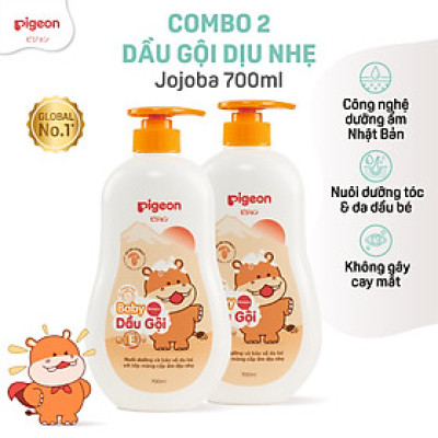 Combo 2 chai Sữa Tắm/Gội Pigeon 700ml - Bao bì mới 2024