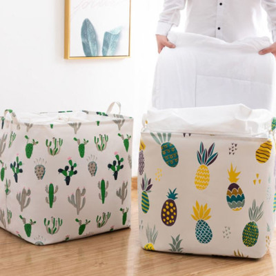 Túi Bạt Đựng Quần Áo, Chăn Mền, Túi Chăn 100L Chống Thấm Nước - Sọt Đựng Đồ Gấp Gọn Cỡ Đại 50x40x50cm - Hàng Chính Hãng