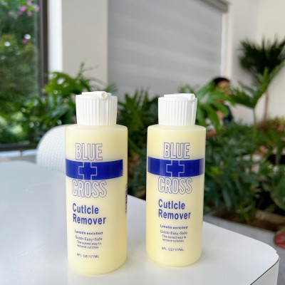 Nước Mềm Da Cao Cấp Blue Cross  177ml Chai Lỏng Vàng Làm Nail, Trắng Vàng Không Ngâm Nước Phá Gel Women