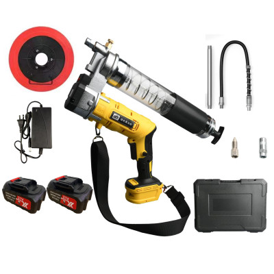 Súng Bơm Mỡ Pin Lithium 18V – Dùng Cho Máy Xúc, Xe Tải & Máy Công Trình