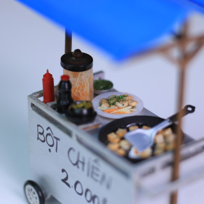 MÔ HÌNH SÀI GÒN XƯA - XE BỘT CHIÊN - HR14