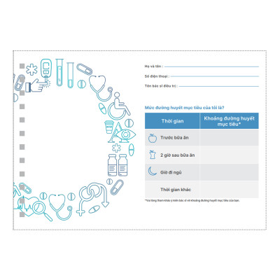 [HB Gift] [Hàng Tặng Không Bán] Sổ Nhật Ký Đường Huyết ACCU-CHEK