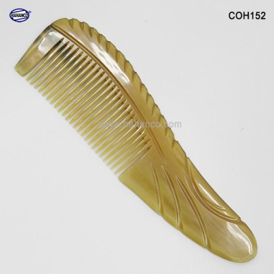 Lược sừng xuất Nhật (Size: M - 16,5cm) COH152 - khía đuôi thon nhỏ gọn – Chăm sóc tóc