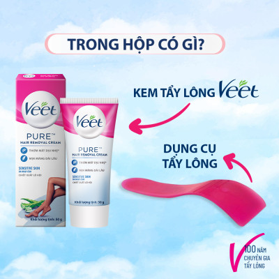 Kem Tẩy Lông Veet Pure Sensitive 50g