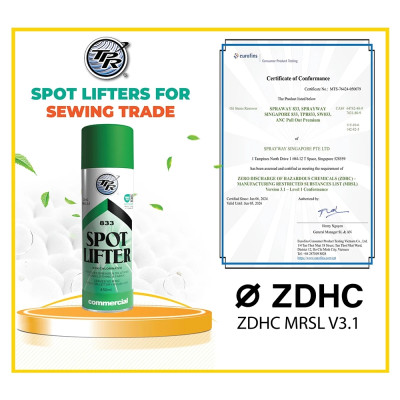Chai xịt tẩy vết dầu máy may TPR Spot Lifter 833 (Không chất Chlorinated)