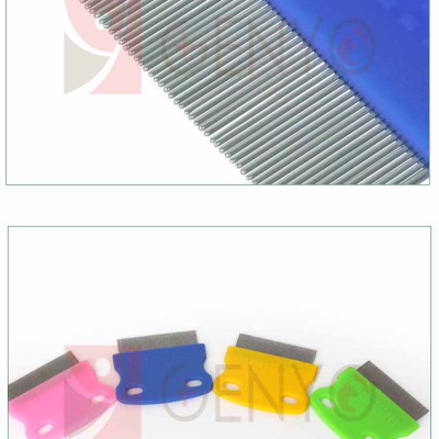 Lược chải ve rận bọ chét ve ghẻ cho thú cưng – Genyo comb 020 ( một cái, giao màu ngẫu nhiên )