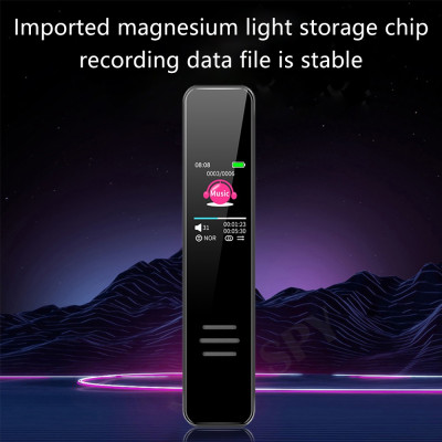 ROGTZ Máy ghi âm cầm tay T95 8Gb Kỹ thuật số Ghi âm lossless Màn hình LCD Dung lượng pin 230mAh Điều khiển giọng nói Hẹn giờ ghi âm Cổng USB 2.0 Thiết kế sang trọng Bề mặt gương 2.5D Kích thước nhỏ gọn Nhiều tính năng thông minh Hàng Chính Hãng