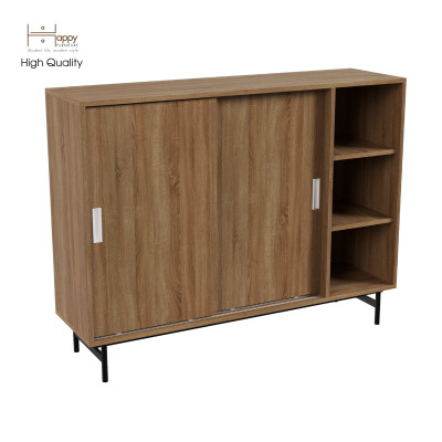 [Happy Home Furniture] LUCA, Tủ giày 2 cánh lùa - Chân sắt, 128cm x 36cm x 98cm ( DxRxC), TCL_021