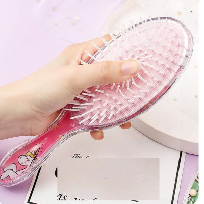 Lược túi khí hoạt hình, lược massage tóc nhựa cầu vồng bong bóng hạt lược, lược em bé