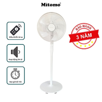 Quạt Cây Đứng Cao Cấp Mitomo FCE - 50AE MAX, có điều khiển từ xa, hẹn giờ, hoạt động siêu êm  hàng chính hãng