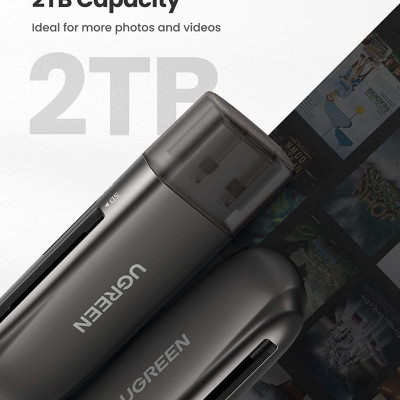 Ugreen UG10911CM406TK Tf+Sd Usb 3.0 Card Reader - HÀNG CHÍNH HÃNG