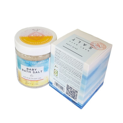 Muối tắm bé Tâm Dược Thảo 400g dòng sản phẩm Muối tắm bé thảo dược mới nhất của HTX Sinh Dược