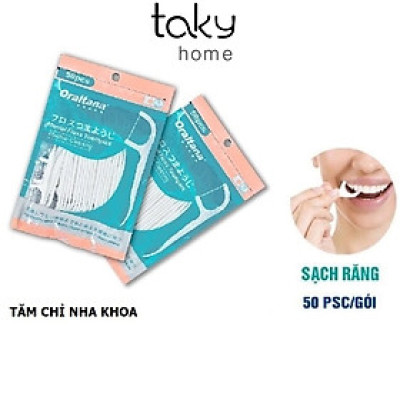 Tăm Chỉ Nha Khoa - Tăm Chỉ Y Tế Chất Lượng Cao - Công Nghệ Nhật Bản - Nhỏ Gọn, An Toàn, Sạch Sẽ, Tiện Lợi Khi Đi Làm, Đi Du Lịch. TakyHome 7050