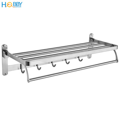 Kệ để khăn tắm quần áo đa năng gắn tường inox 304 Hobby Home Decor GTK