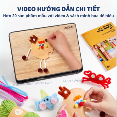 Kẽm nhung làm hoa loại 1 Mideer All-in-One Handicraft Kit - Master Craftsman