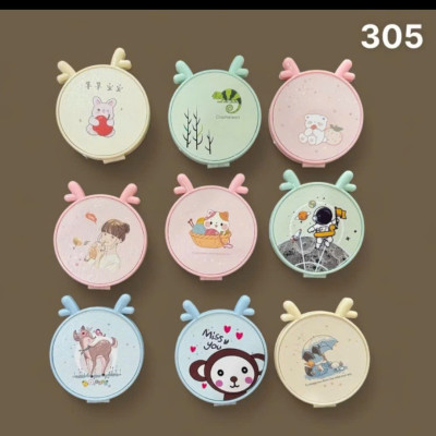 Gương Trang Điểm Mini Gấp Gọn Họa Tiết - Phù Hợp Mang Đi Mọi Lúc, Giao Màu Ngẫu Nhiên - HÀNG CHÍNH HÃNG MINIIN