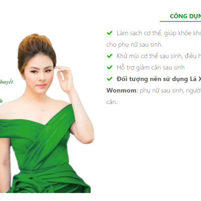 lá xông tắm toàn thân thảo mộc sau sinh cho Mẹ Wonmom