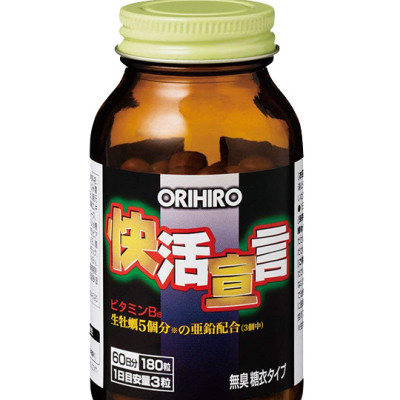 Viên uống tinh chất hàu tỏi nghệ Orihiro Nhật Bản giúp bổ gan, tăng cường hệ miễn dịch, hỗ trợ sinh lý, 180 viên/hộp - HÀNG CHÍNH HÃNG