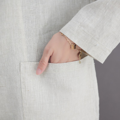 Áo blazer linen nữ, áo vest nữ kiểu Hàn Quốc tay lỡ, chất linen mềm cao cấp Haint Boutique Bz04