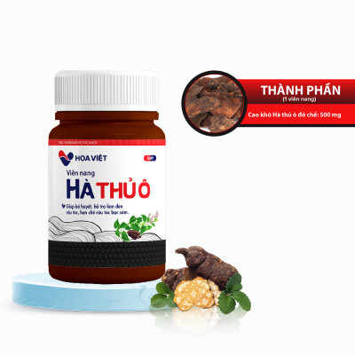 Hà Thủ Ô Đỏ Giúp Bổ Huyết Việt, giúp Đen Râu Tóc, Hộp 30v