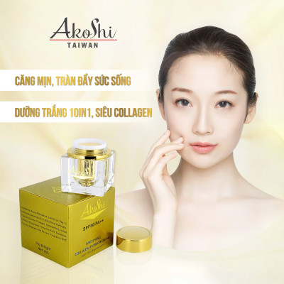KEM AKOSHI DƯỠNG TRẮNG DA COLLAGEN VÀ TÁI TẠO LÀN DA