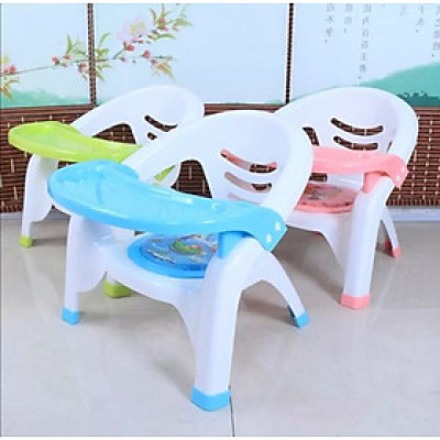 Ghế Ăn Dặm Đa Năng  Cho Bé  Nhựa PP Không Độc Hại- Chân Tựa Chắc, Gấp Gọn Dễ Di Chuyển, Lớp Đệm Cao Su - Hàng Chính Hãng MINIIN