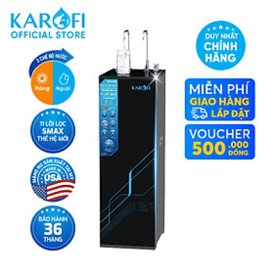 Máy lọc nước nóng nguội RO Mỹ 11 lõi Karofi KAH-D18 - Giao trước lắp sau miễn phí toàn quốc - Bảo hành 36 tháng - Hàng chính hãng
