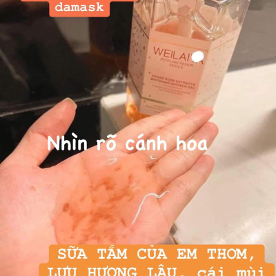 Combo  Dầu gội xả phục hồi đa tầng nấm Truffle Weilaiya hương nước hoa và Sữa tắm trắng da cánh hoa hồng Damask Weilaiya