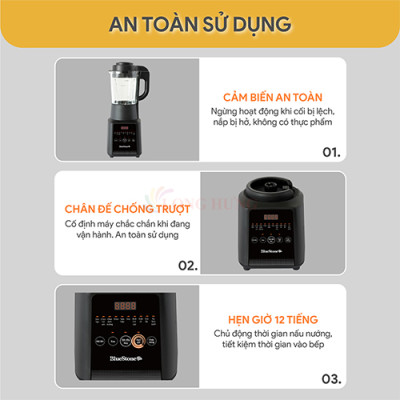 Máy xay nấu đa năng Bluestone BLB-6036 - Hàng chính hãng