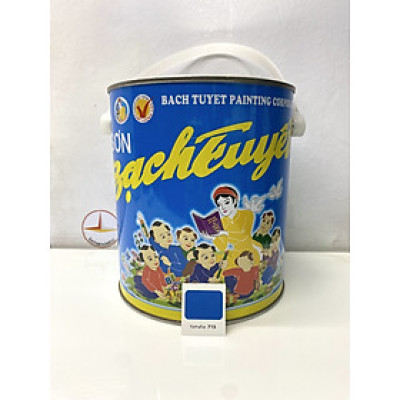 Sơn dầu Bạch Tuyết màu xanh Yamaha 715 2.8kg