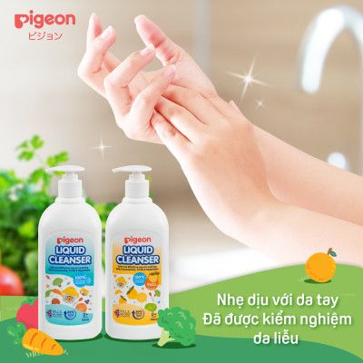 Nước Rửa Bình Sữa Pigeon Hương Tự Nhiên (New 2022)