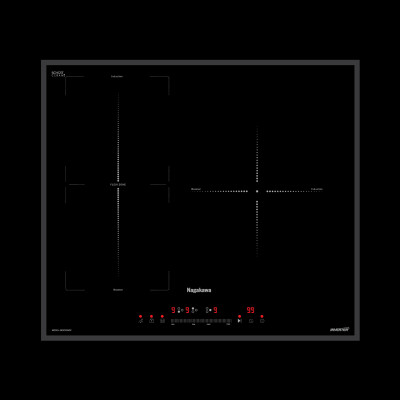 Miễn phí giao lắp toàn quốc - Bếp điện từ 3 vùng nấu thông minh Nagakawa NK3C05MSF (Tính năng Flexizone)  - Bảo hành 5 năm - Made in Malaysia - Hàng chính hãng