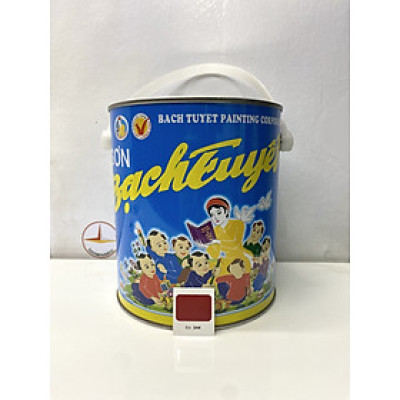 Sơn dầu Bạch Tuyết màu đỏ 344 2.8kg