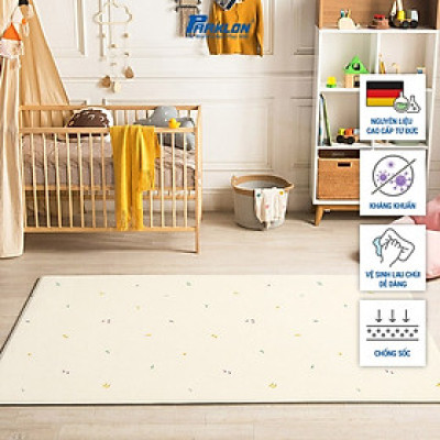 Thảm Em Bé Parklon Họa Tiết Trái Cây Cao Cấp, Êm Ái, Chống Sốc, Chống Trượt, Nhập Khẩu Chính Hãng Hàn Quốc (190x130x1.2)cm