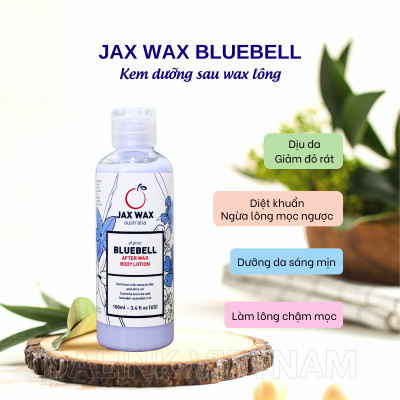 Kem dưỡng sau wax lông Jax Wax Australia Bluebell 100ml
