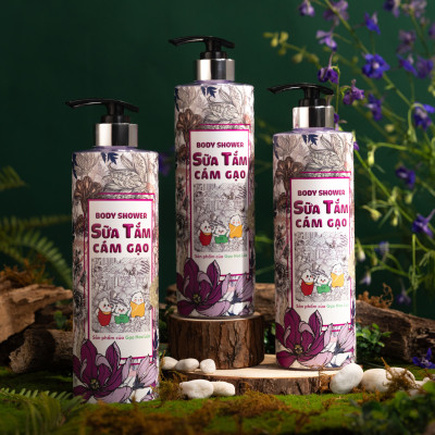 [Tặng 2Kg Tấm ST25] Sữa Tắm Cám Gạo - Chiết xuất từ Cám Gạo & Hoa Mộc Lan - Chai 650ml