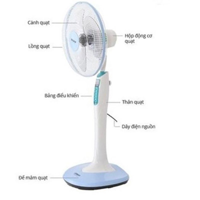 Quạt Đứng Có Đèn Senko  DD868 Bào Hành động cơ 1 năm (Hàng Chính Hãng)