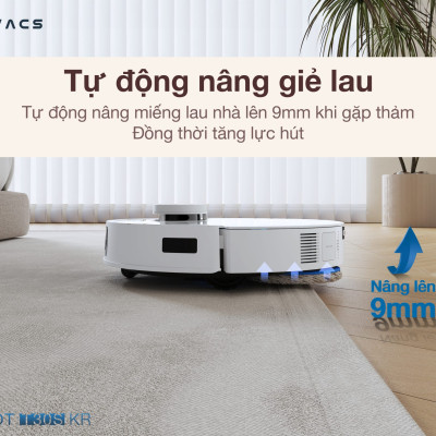 Robot Hút Bụi Lau Nhà Ecovacs T30s KR 11.000 Pa Giặt Nước Nóng, Xòe Giẻ, Chống Rối - Hàng Chính Hãng