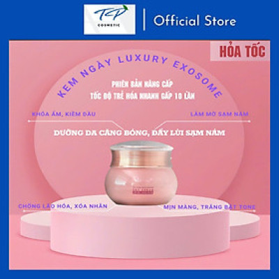 Kem Dưỡng Da Ngày và Đêm Luxury Exosome Puderma, phiên bản nâng cấp từ Kem Xóa NÁM WHITE JADE PUDERMA 50ml: làm mờ vết thâm sạm, nám, tàn nhang giúp làn da trắng sáng, căng bóng, nâng cơ săn chắc và đẩy lùi quá trình lão hoá