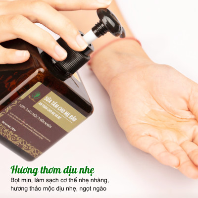 Bộ thảo mộc tắm body và làm hồng " cô bé " Wonmom ( 1 Sữa tắm cho mẹ + 1 Dung dịch vệ sinh )