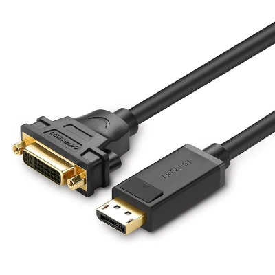 Ugreen UG2040520405TK 15CM màu Đen Cáp chuyển đổi DP sang DVI 24 + 5 Hỗ trợ độ phân giải FULL HD - HÀNG CHÍNH HÃNG