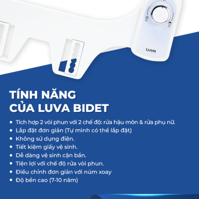 Thiết bị rửa vệ sinh thông minh LUVA - LB201